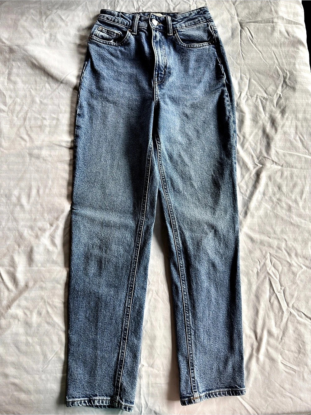 H&M High Waist Straight Leg Jeans Women’s Blue Size 2